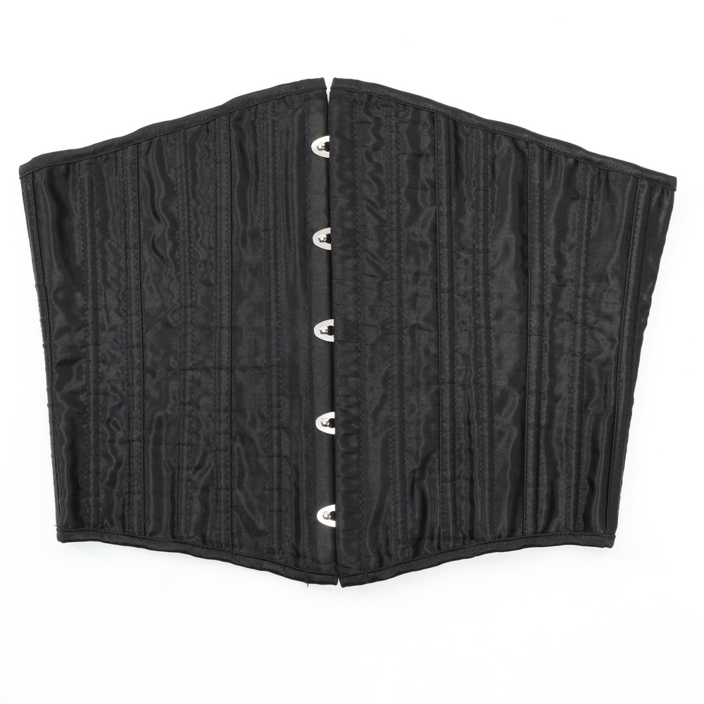 Corset Shapewear Women L Black/Silver Polyester/Spandex